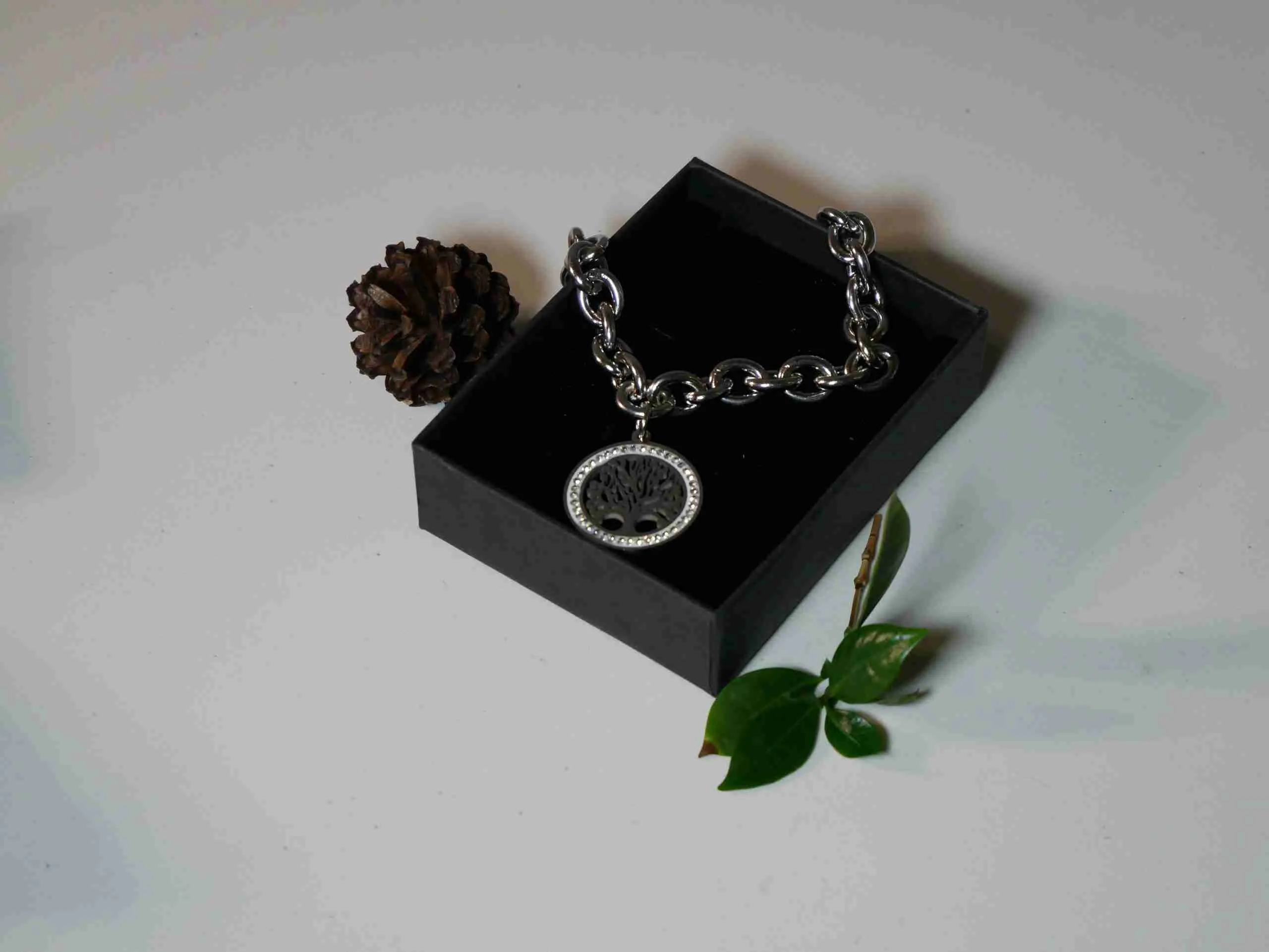 Bracciale catena Albero della vita con strass - Image 4