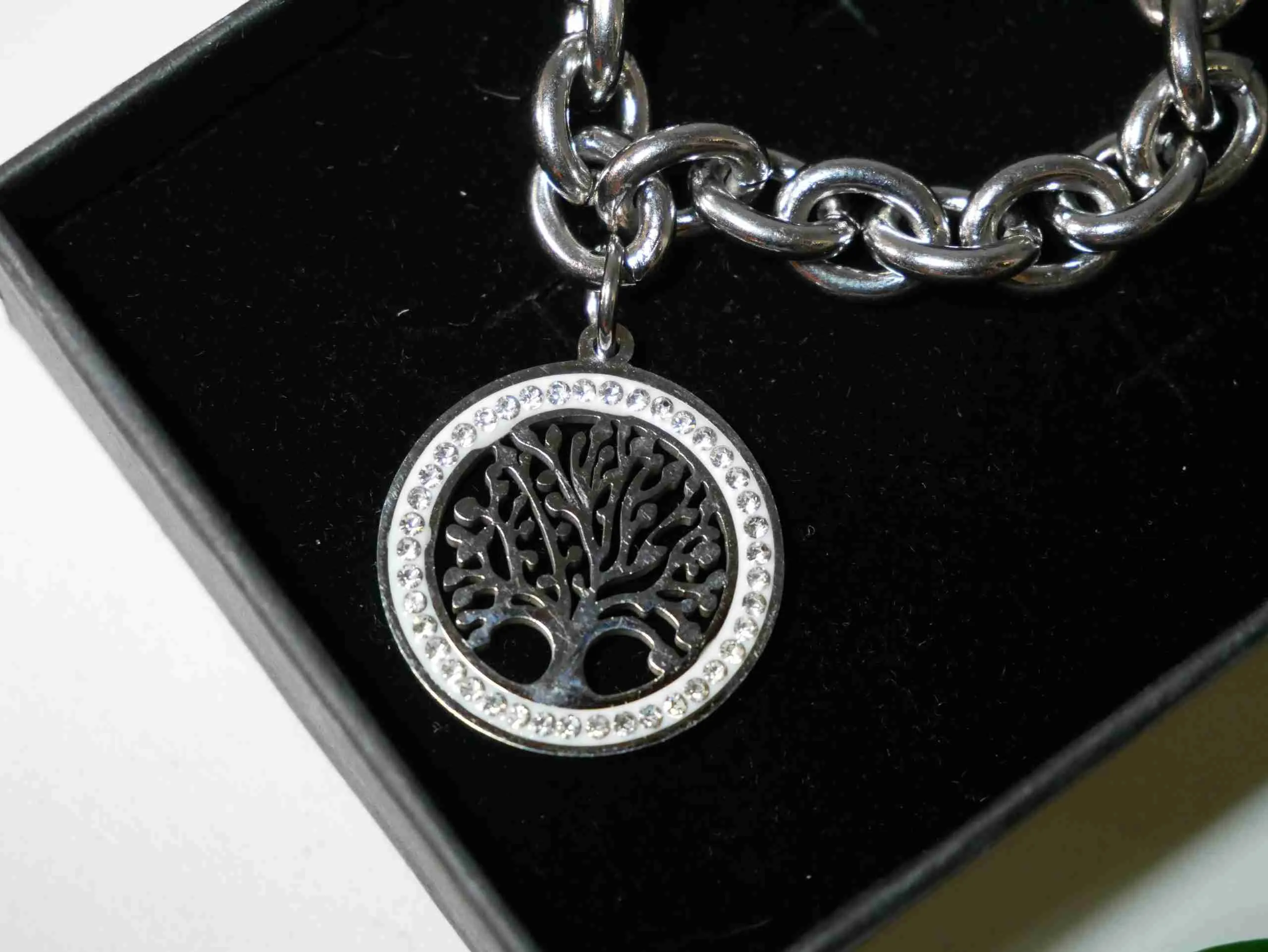 Bracciale catena Albero della vita con strass - Image 6