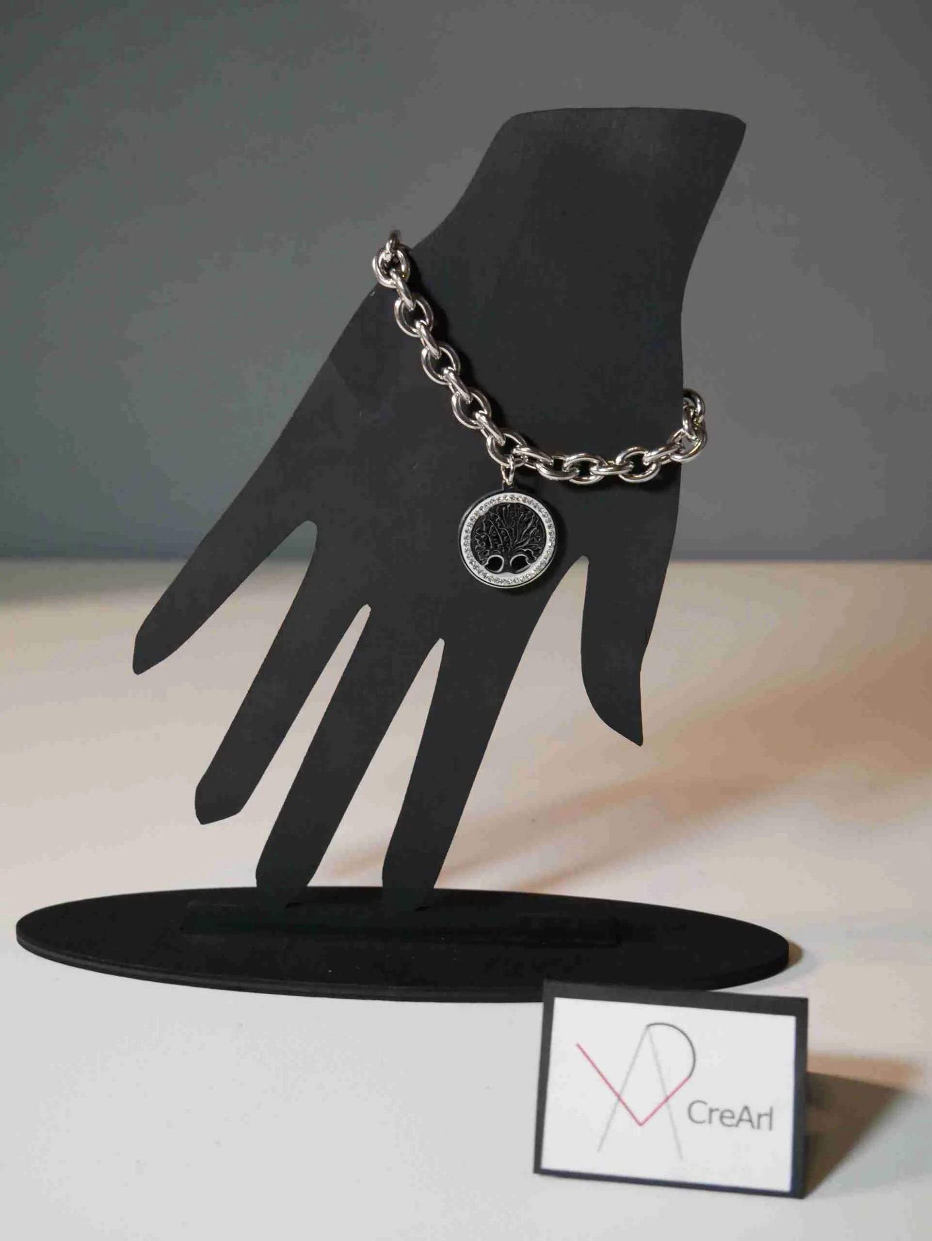 Bracciale catena Albero della vita con strass