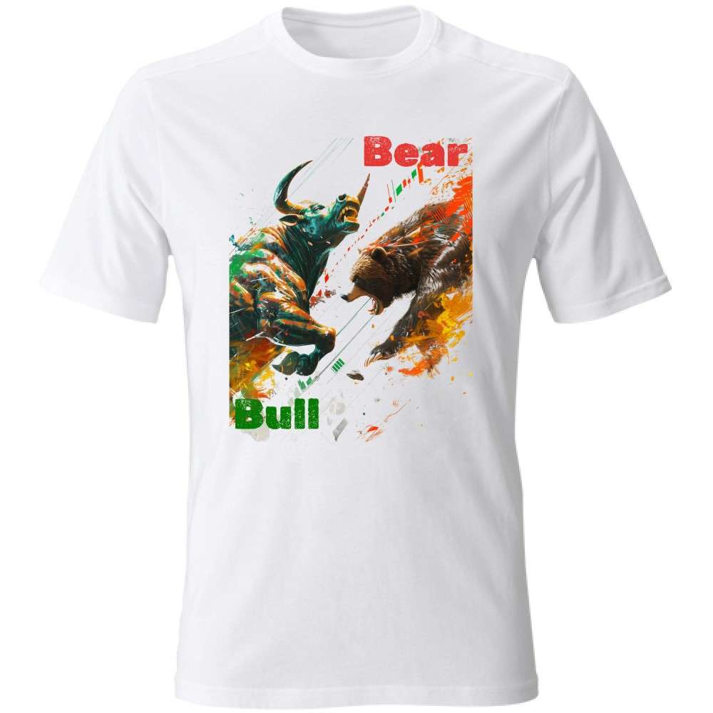 T-Shirt Unisex - Trading Lifestyle - Bull and bear