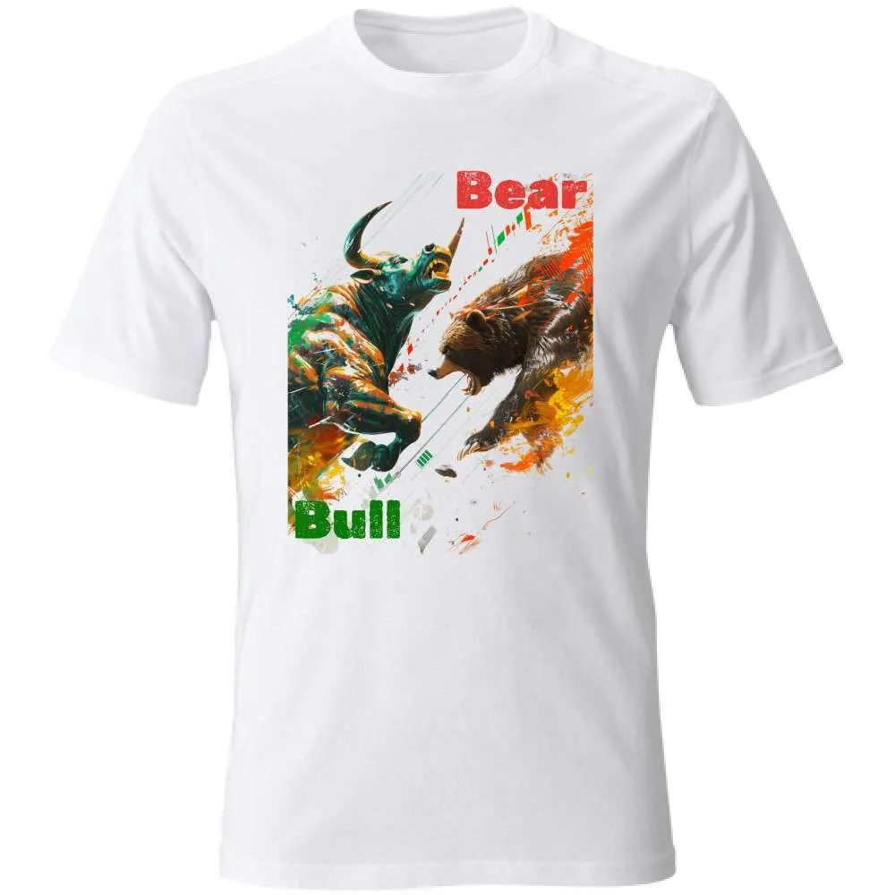 T-Shirt Unisex - Trading Lifestyle - Bull and bear