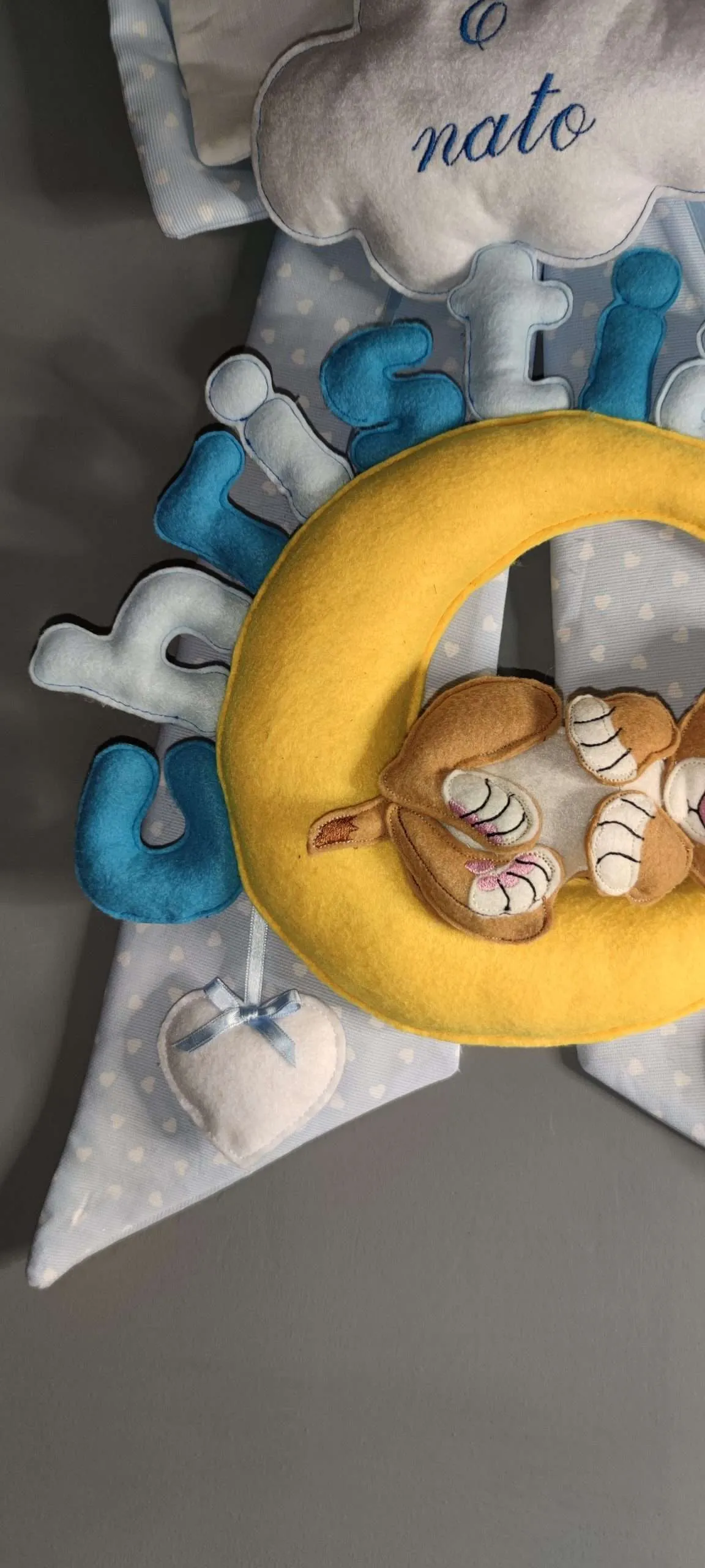 Fiocco nascita bambino con personaggio e nome personalizzato - immagine 5