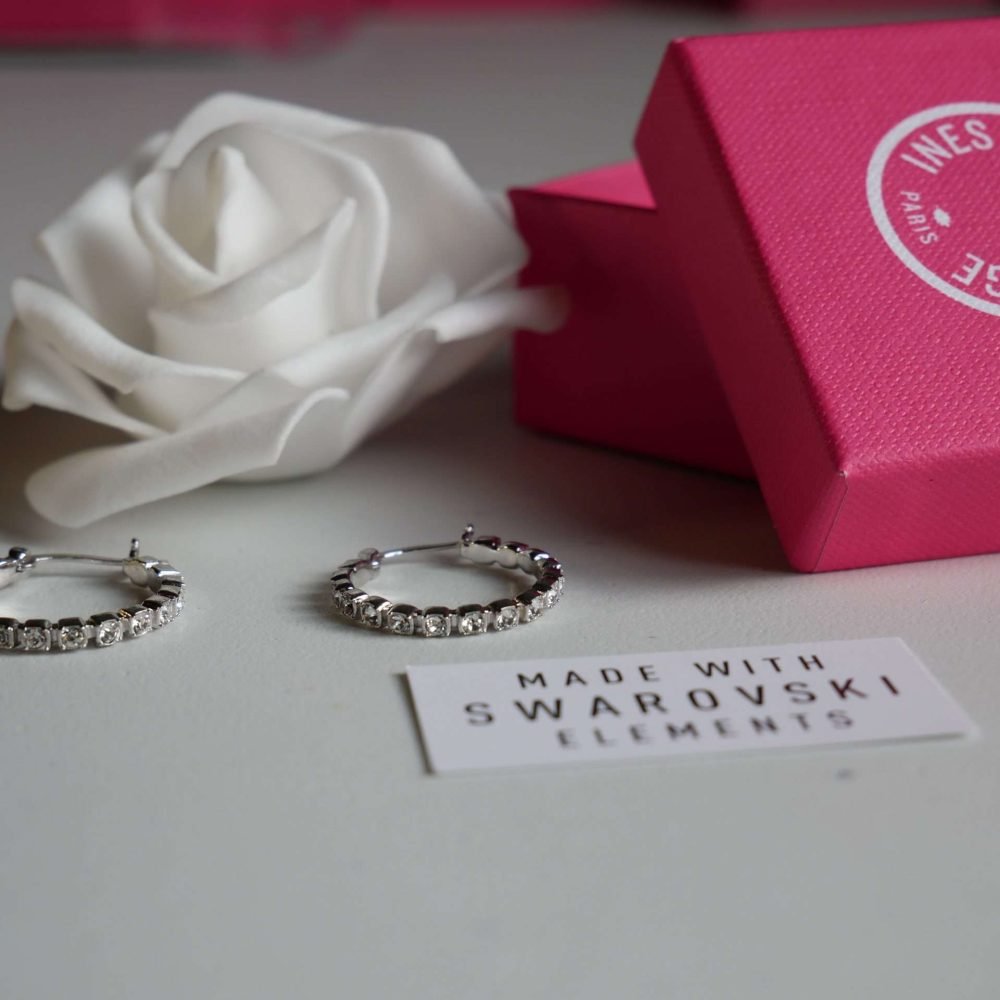 orecchini-circolari-ines-de-la-fressange-argento-brillantini-swarovski
