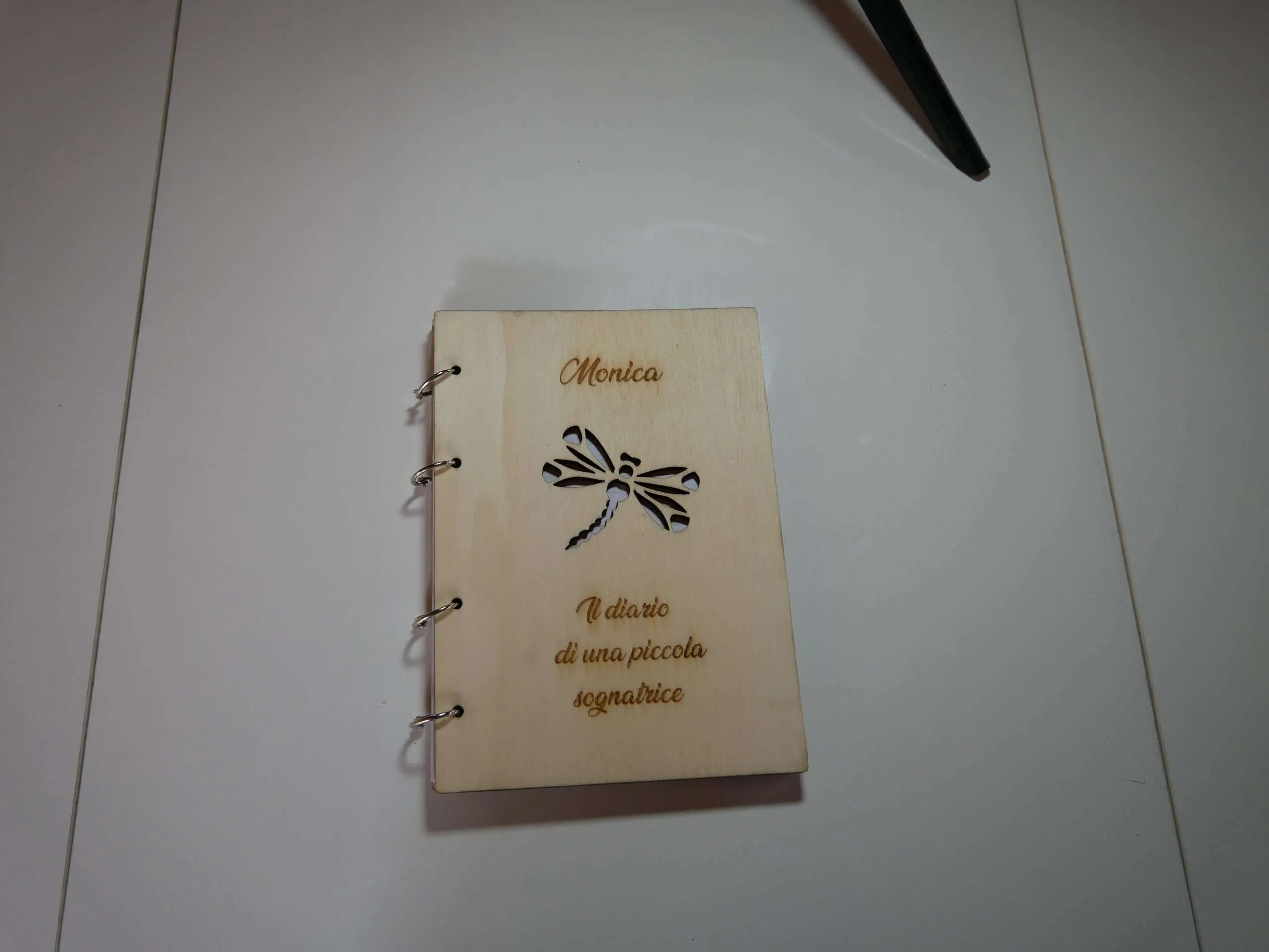 Agenda, Diario ad anelli in Legno A4-A5 - Idea Regalo con nome e frasi personalizzabili - immagine 2