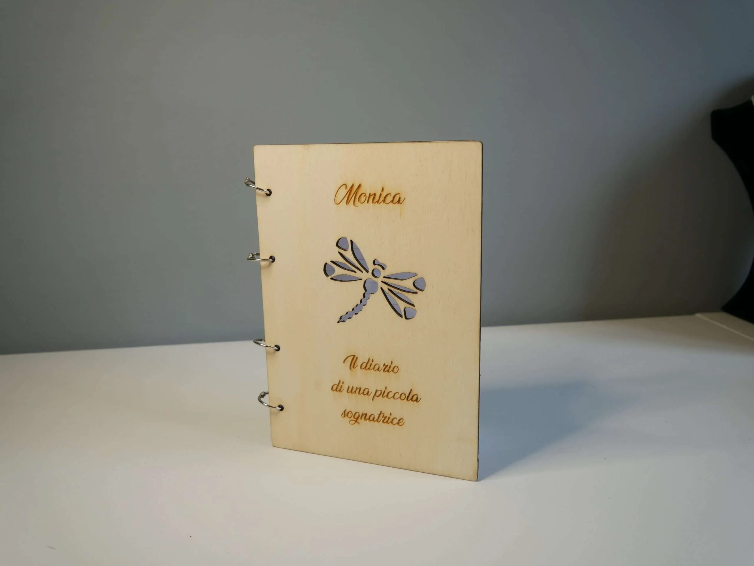 Agenda, Diario ad anelli in Legno A4-A5 - Idea Regalo con nome e frasi personalizzabili - immagine 3