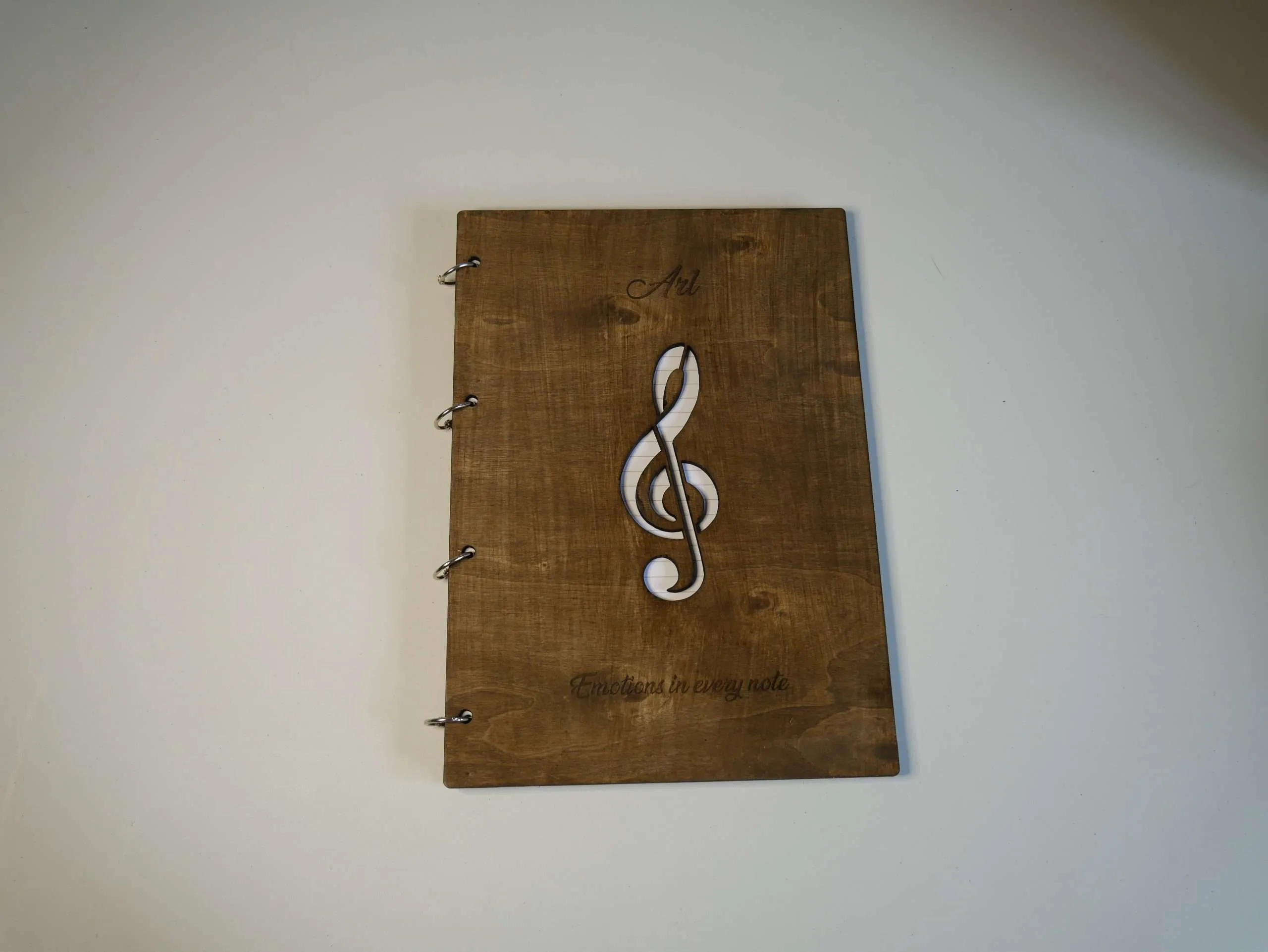Agenda, Diario ad anelli in Legno A4-A5 - Idea Regalo con nome e frasi personalizzabili - immagine 6