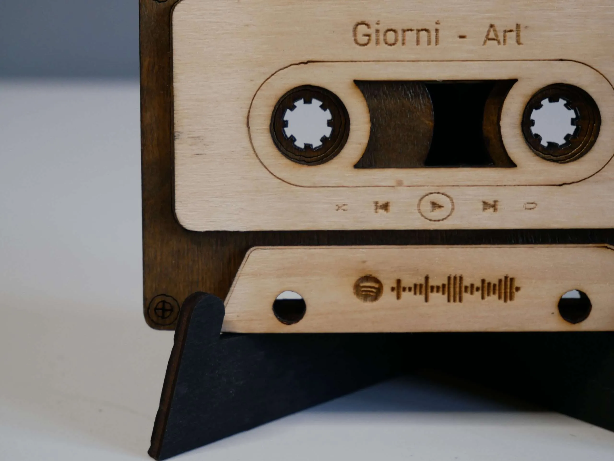Cassetta Musicale in Legno con Codice Spotify Personalizzabile – Idea Regalo - immagine 3
