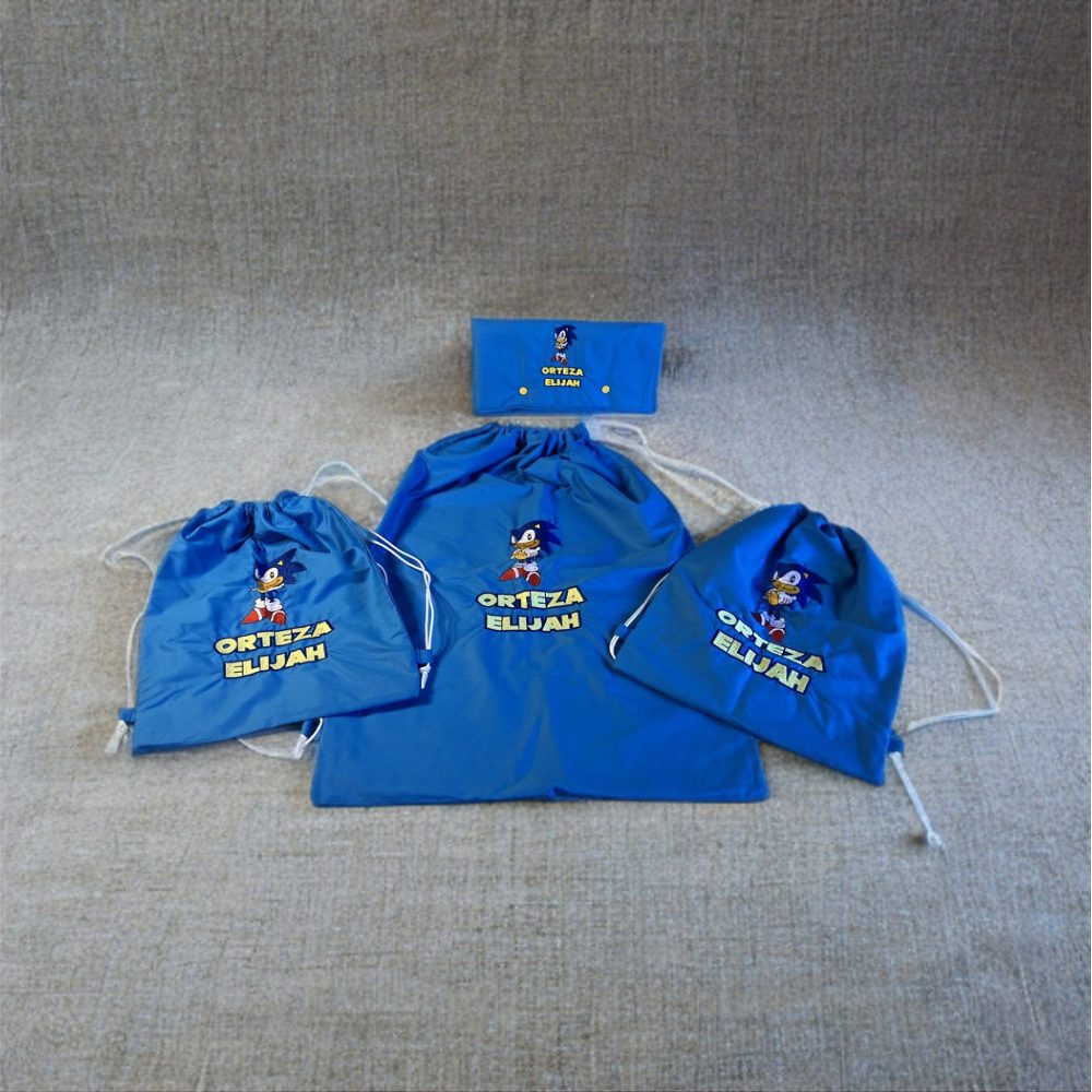 Set Asilo Personalizzato in 100% Cotone