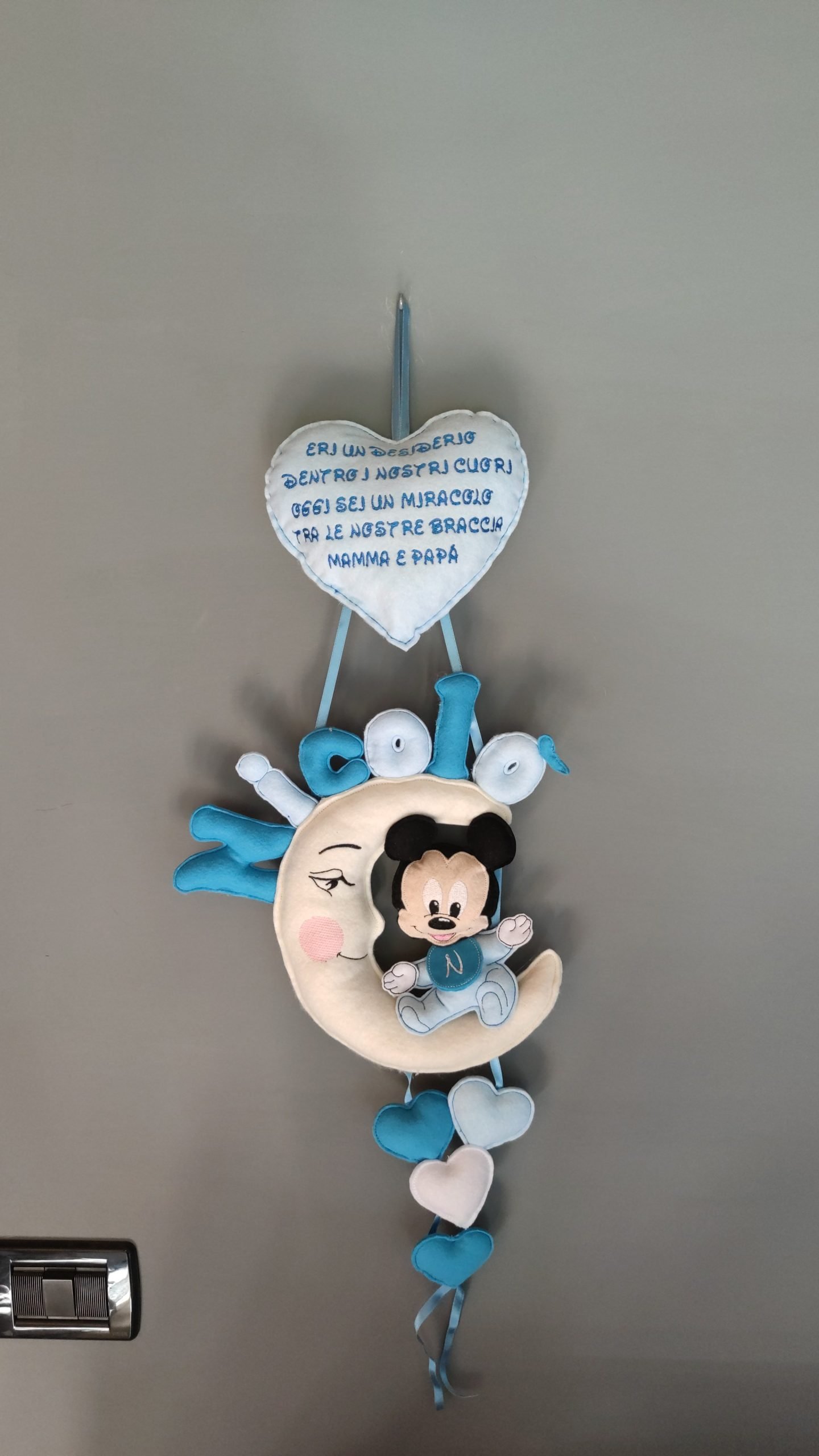 Fiocco Nascita Personalizzato con Personaggio Disney - immagine 2
