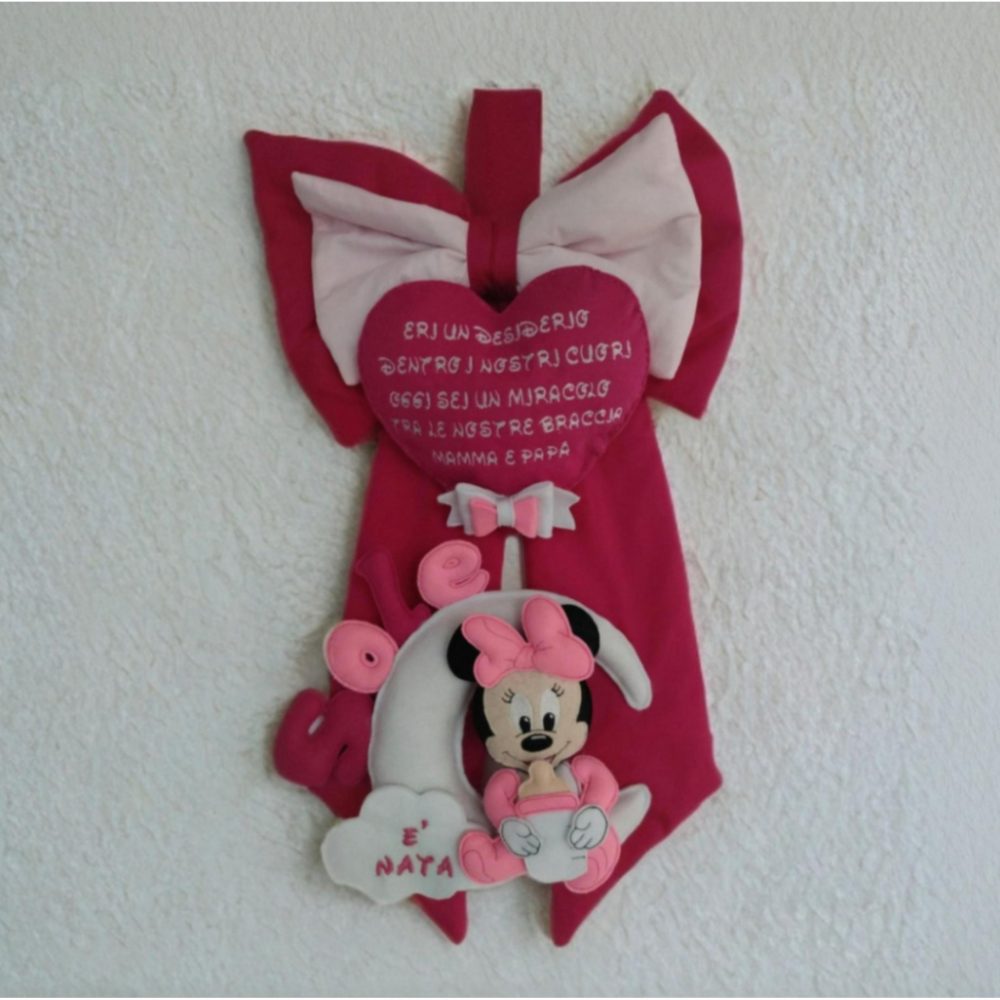 Fiocco Nascita Personalizzato con Personaggio Disney
