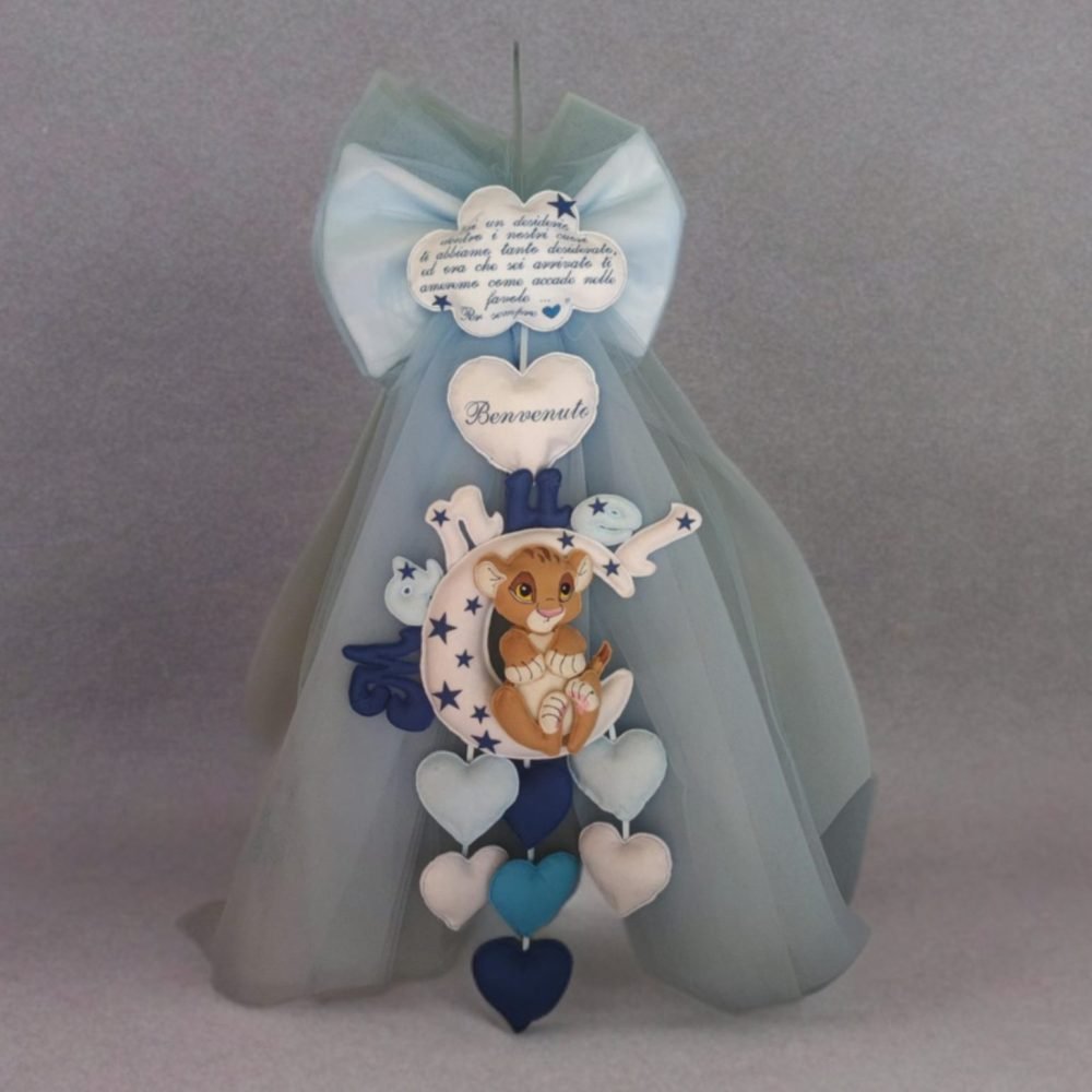 Fiocco Nascita Personalizzato con Personaggio Disney