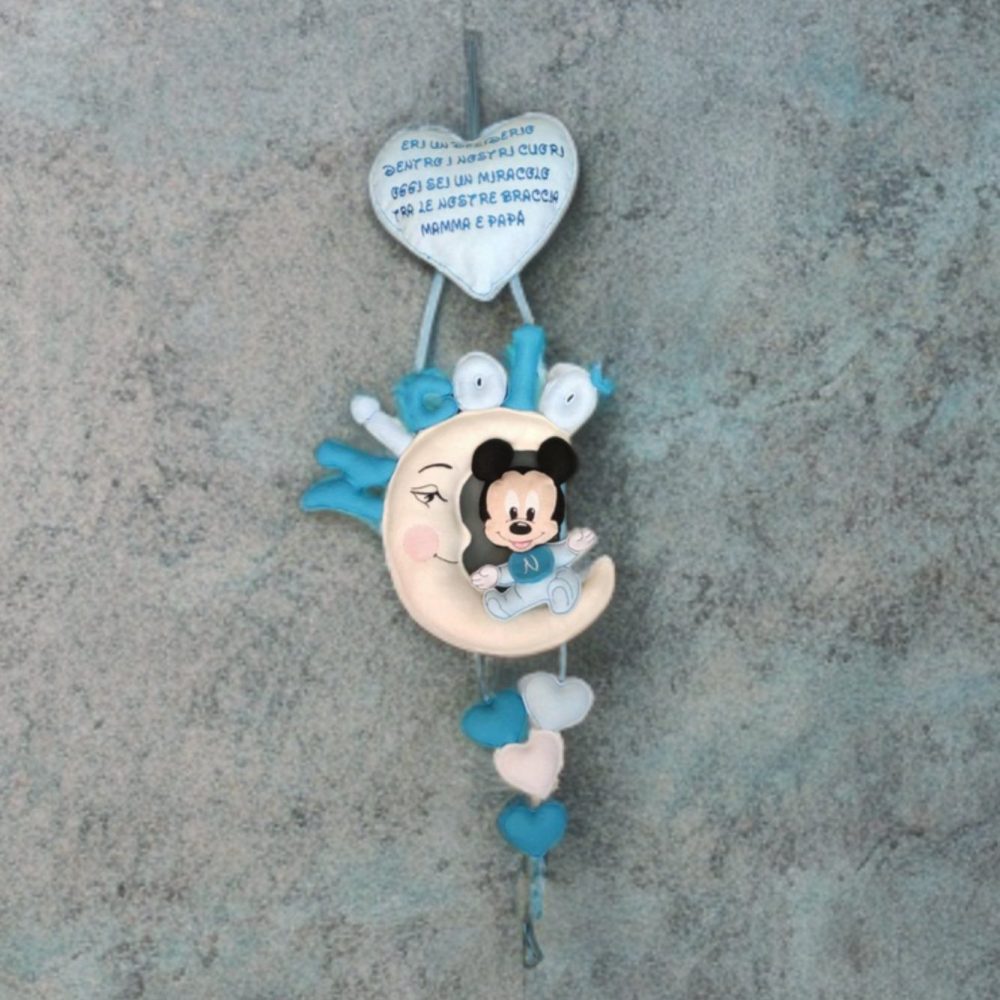 Fiocco Nascita Personalizzato con Personaggio Disney