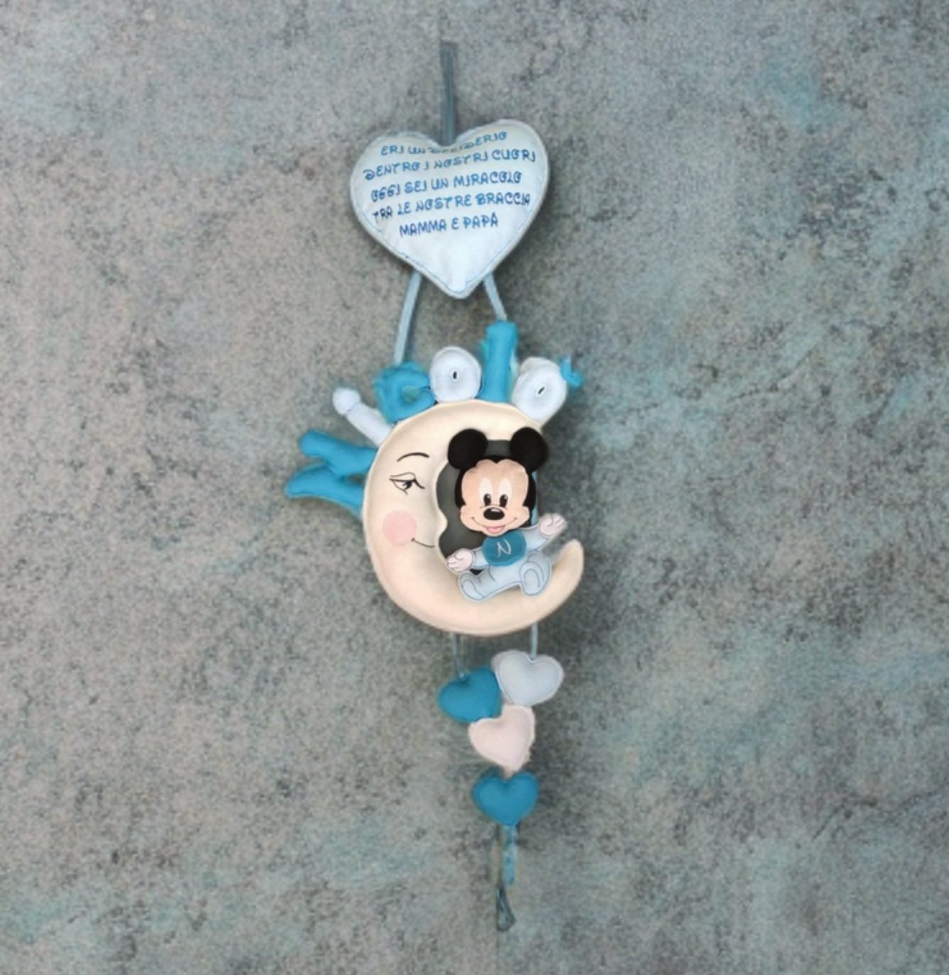 Fiocco Nascita Personalizzato con Personaggio Disney