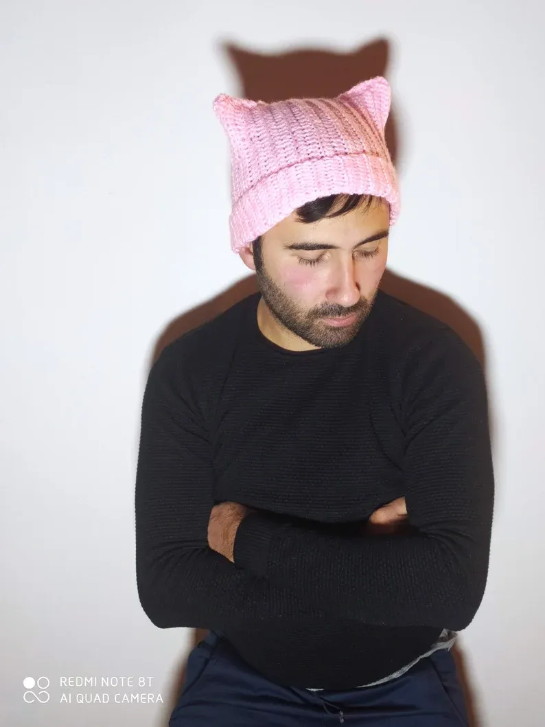Cappello Artigianale all’Uncinetto con Orecchie da Gatto - Simpatico e Caldo - immagine 4